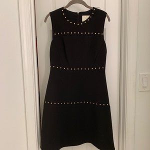 Kate Spade Black Dress with Gold Accents Size 6